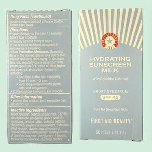 🤎2 for $50🤎 First Aid Beauty hydrating sunscreen milk colloidal oatmeal spf 50